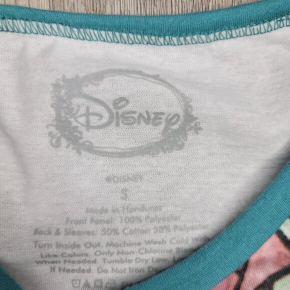 Disney Beauty & The Beast Stained Glass Raglan 3/4 sleeve Shirt size small - Picture 3 of 3